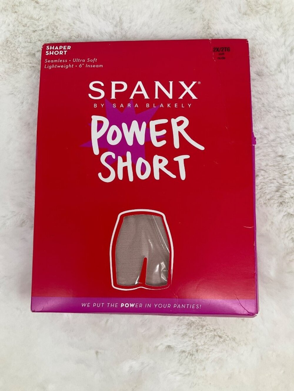 Spanx Power Shaper Shorts size 2X Soft Nude  6" inseam NEW